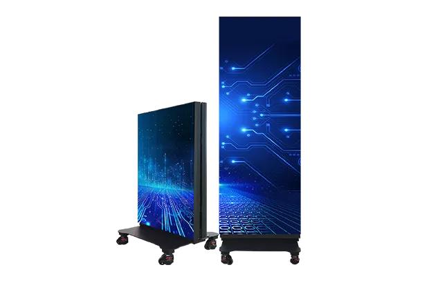 Pantalla publicitaria móvil LED plegable